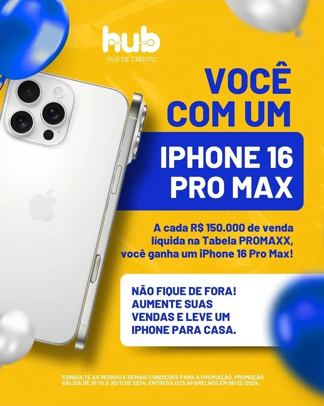Campanha iPhone 16 Pro Max